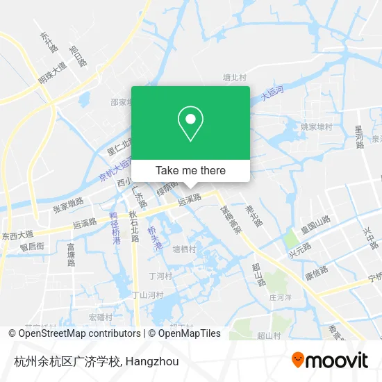 杭州余杭区广济学校 map