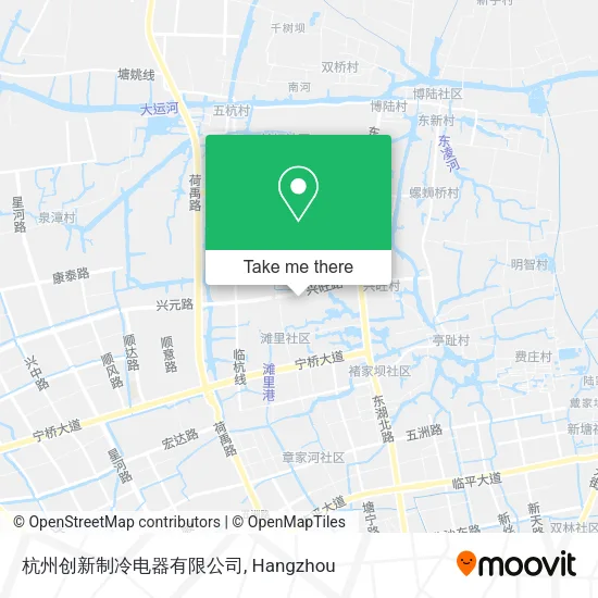 杭州创新制冷电器有限公司 map