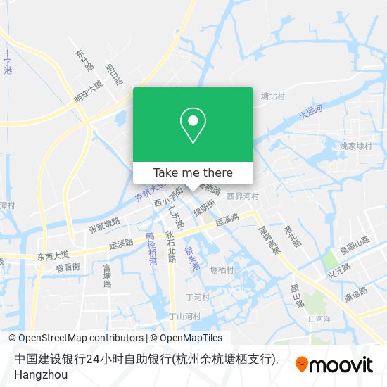 中国建设银行24小时自助银行(杭州余杭塘栖支行) map