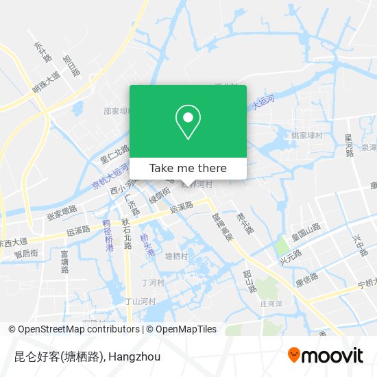 昆仑好客(塘栖路) map