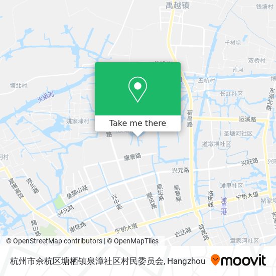 杭州市余杭区塘栖镇泉漳社区村民委员会 map