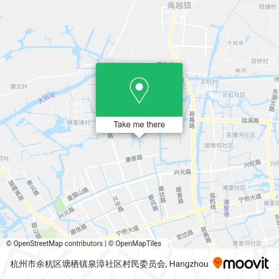 杭州市余杭区塘栖镇泉漳社区村民委员会 map