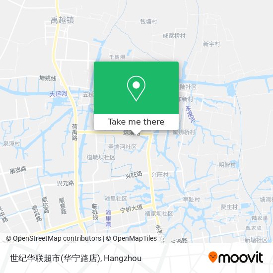 世纪华联超市(华宁路店) map