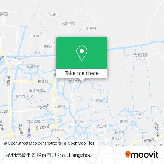 杭州老板电器股份有限公司 map