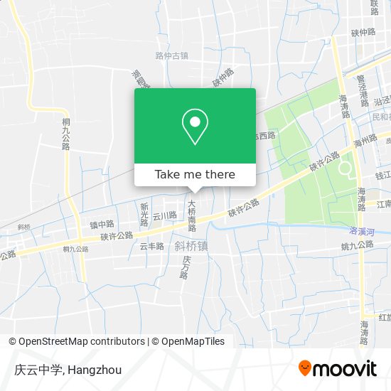 庆云中学 map
