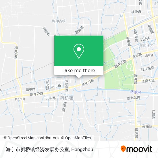 海宁市斜桥镇经济发展办公室 map