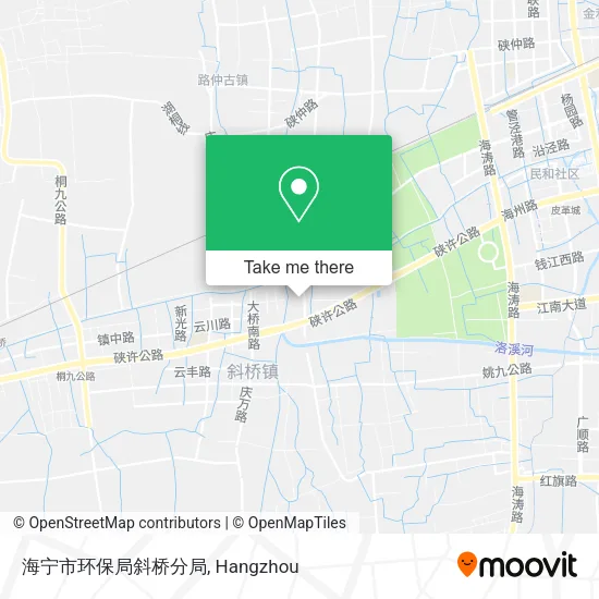 海宁市环保局斜桥分局 map