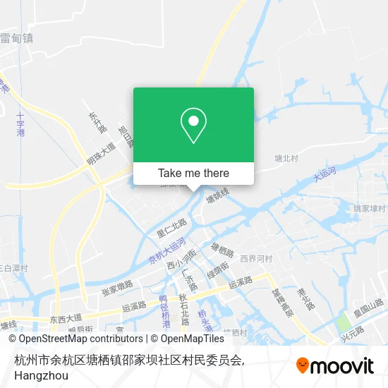 杭州市余杭区塘栖镇邵家坝社区村民委员会 map