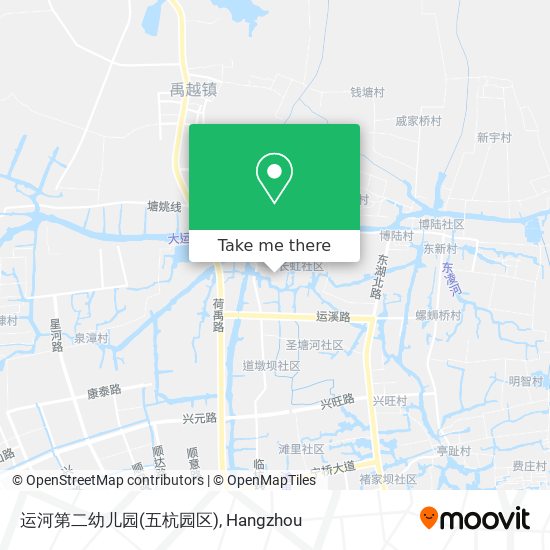 运河第二幼儿园(五杭园区) map
