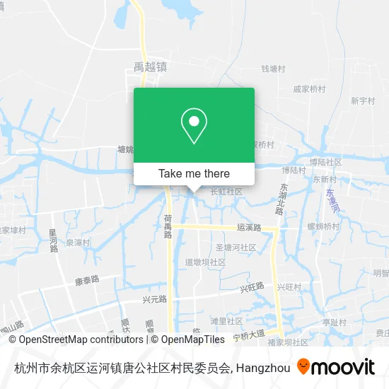 杭州市余杭区运河镇唐公社区村民委员会 map