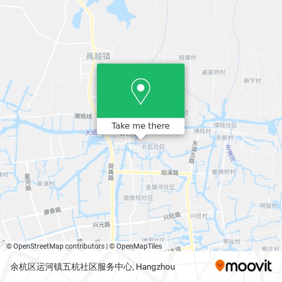 余杭区运河镇五杭社区服务中心 map