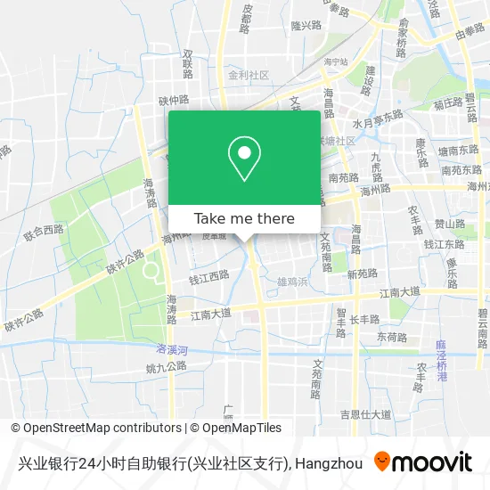 兴业银行24小时自助银行(兴业社区支行) map