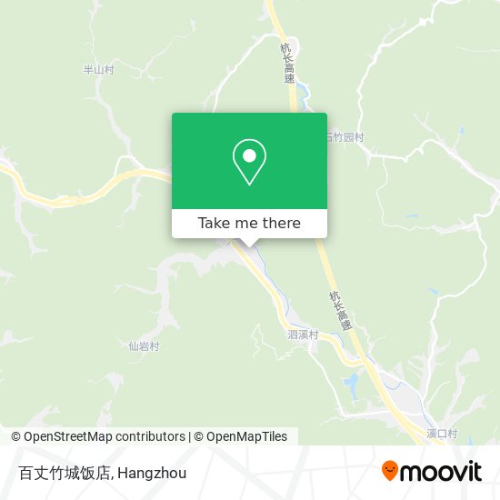 百丈竹城饭店 map