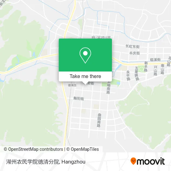湖州农民学院德清分院 map