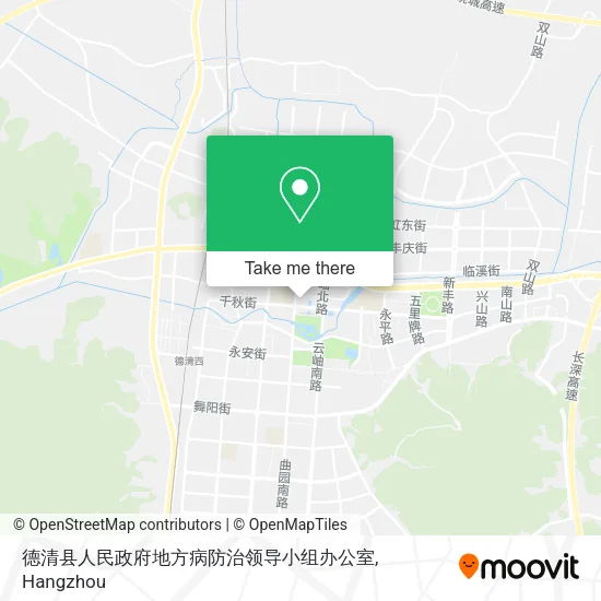 德清县人民政府地方病防治领导小组办公室 map