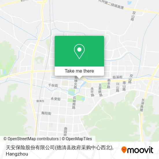 天安保险股份有限公司(德清县政府采购中心西北) map