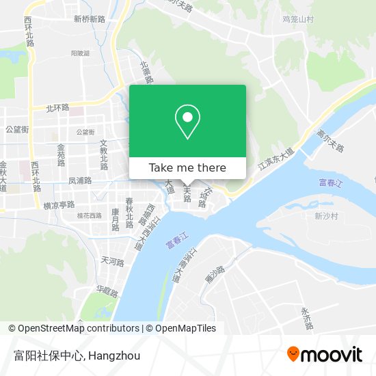 富阳社保中心 map