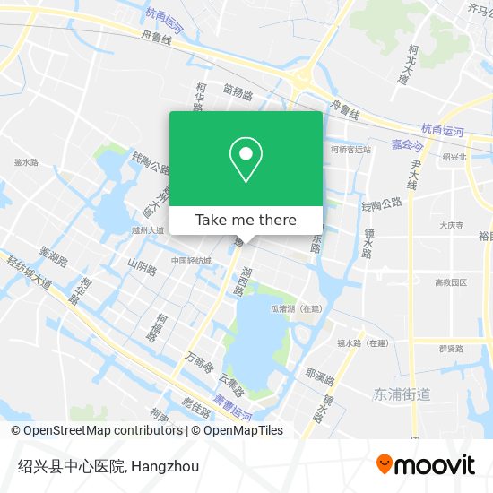 绍兴县中心医院 map