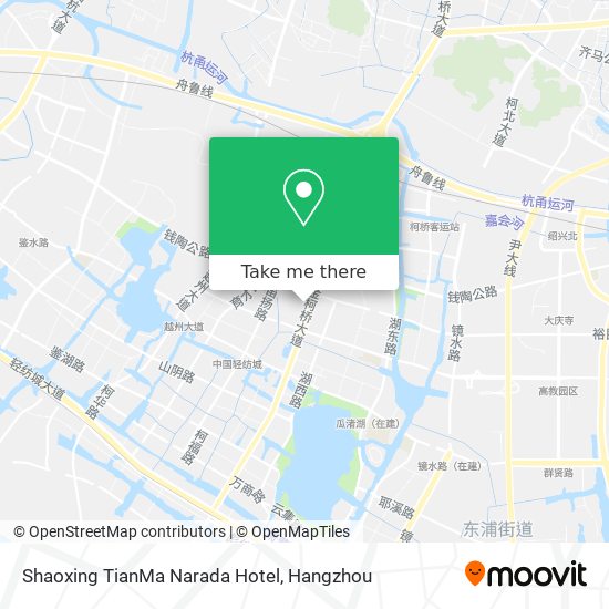 Shaoxing TianMa Narada Hotel map