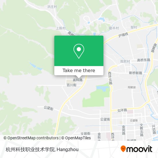 杭州科技职业技术学院 map
