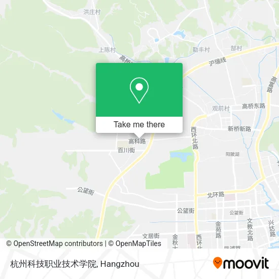 杭州科技职业技术学院 map