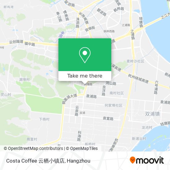 Costa Coffee 云栖小镇店 map