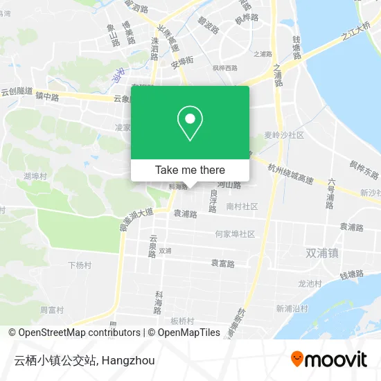 云栖小镇公交站 map