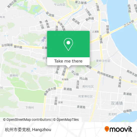 杭州市委党校 map
