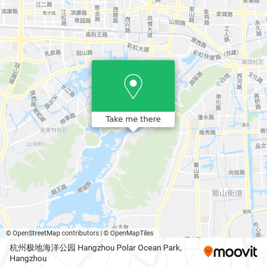 杭州极地海洋公园 Hangzhou Polar Ocean Park map