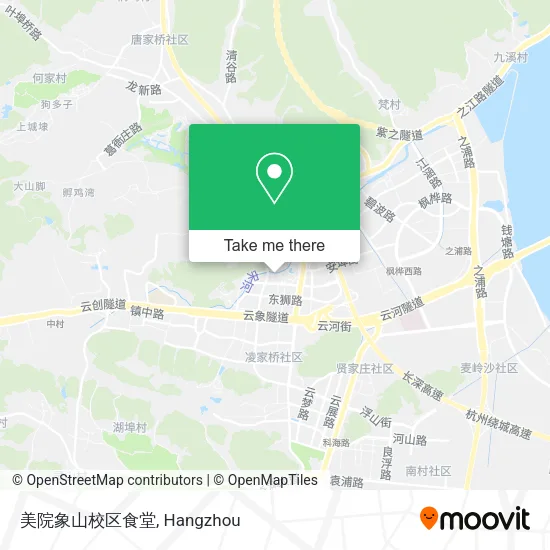 美院象山校区食堂 map