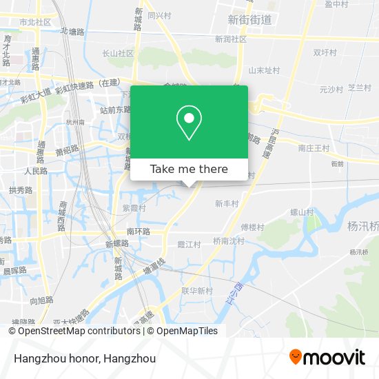 Hangzhou honor map