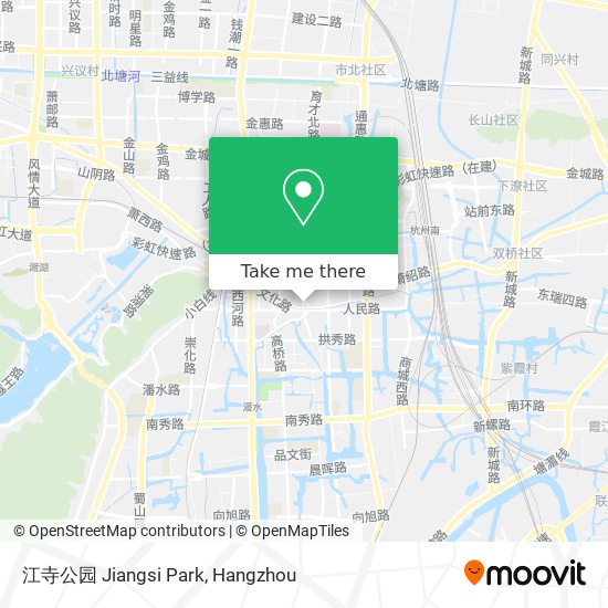 江寺公园 Jiangsi Park map