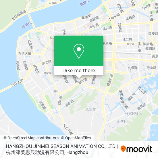 HANGZHOU JINMEI SEASON ANIMATION CO., LTD | 杭州津美思辰动漫有限公司 map