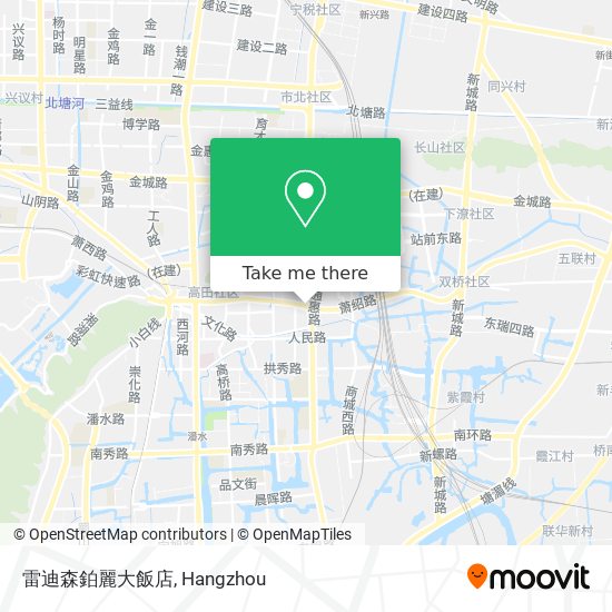 雷迪森鉑麗大飯店 map