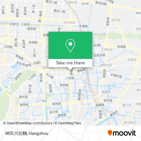 神田川拉麵 map