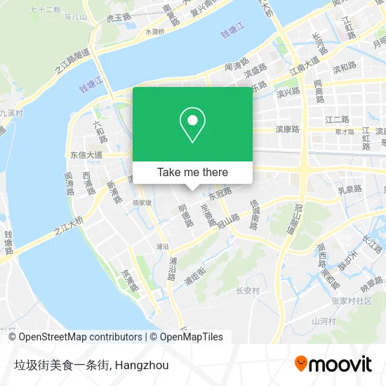 垃圾街美食一条街 map