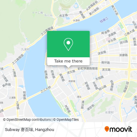 Subway 赛百味 map