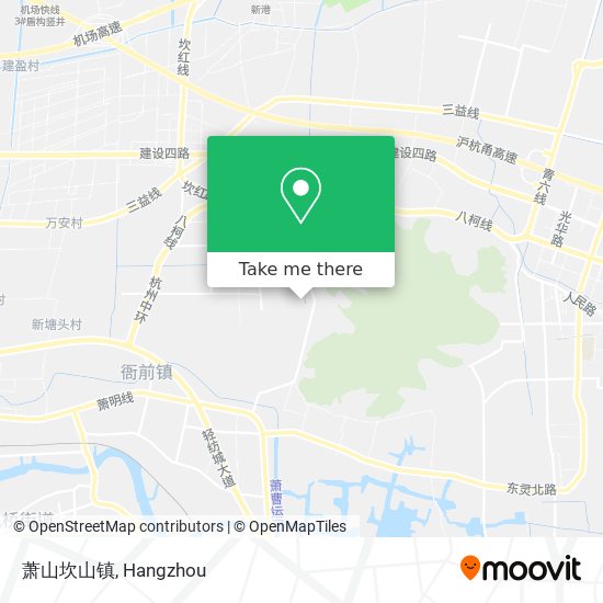 萧山坎山镇 map