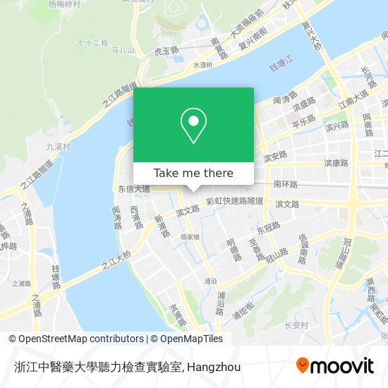 浙江中醫藥大學聽力檢查實驗室 map