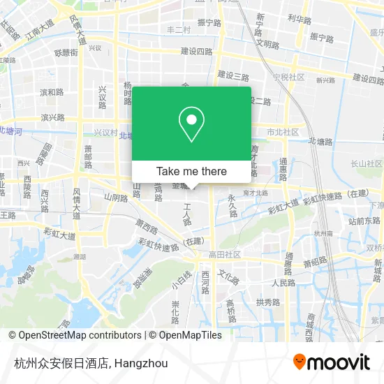 杭州众安假日酒店 map