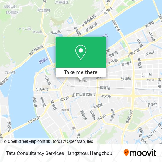 Tata Consultancy Services Hangzhou map