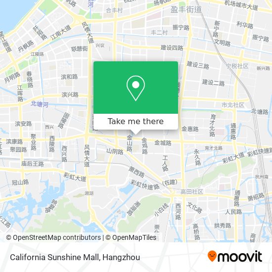 California Sunshine Mall map