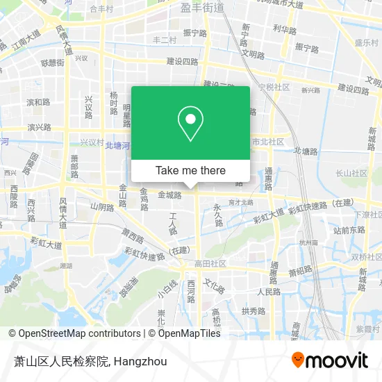 萧山区人民检察院 map