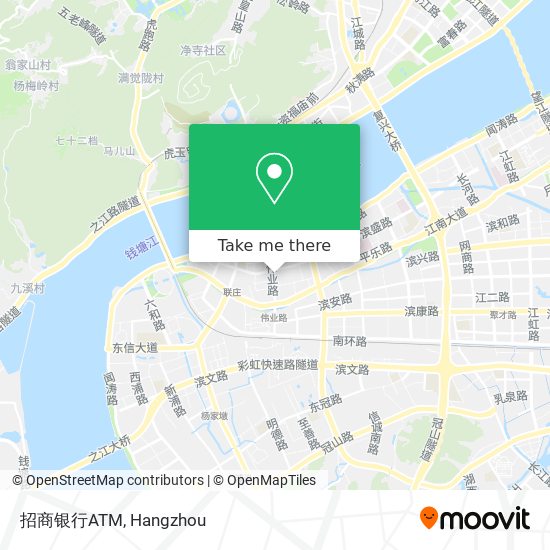 招商银行ATM map