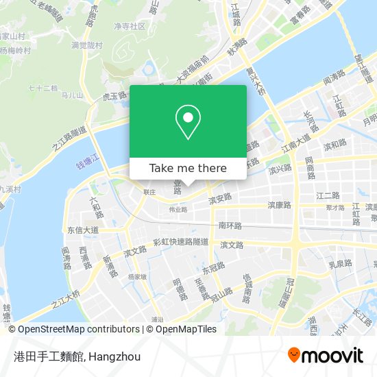港田手工麵館 map