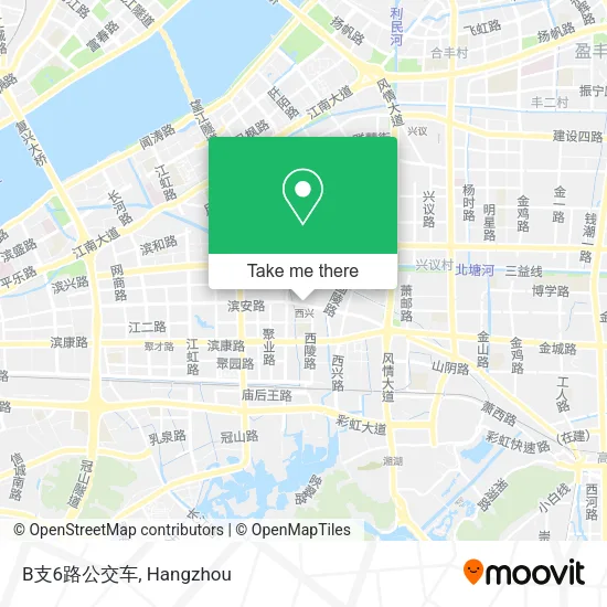 B支6路公交车 map