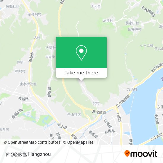 西溪湿地 map