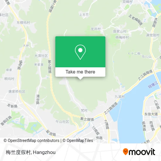 梅竺度假村 map