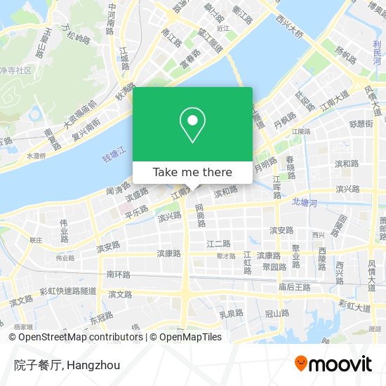 院子餐厅 map