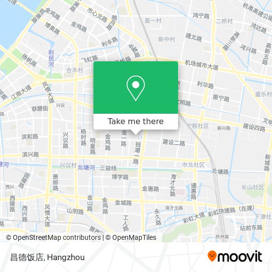 昌德饭店 map
